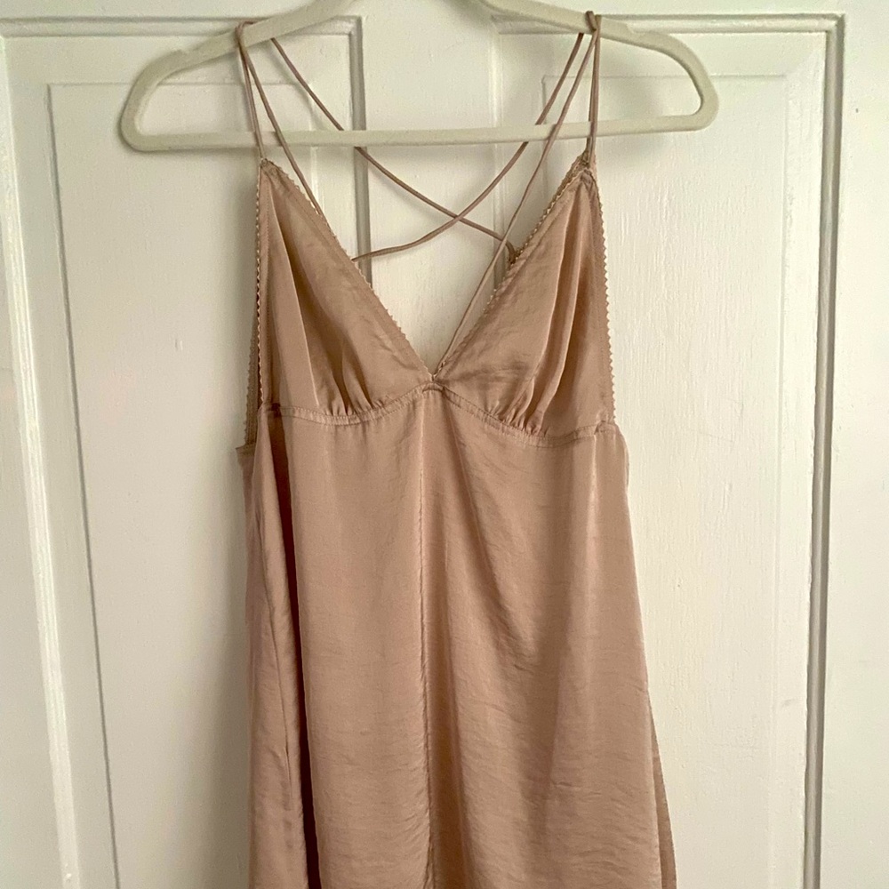 Free People Intimates Slip Dress. Size XS.  Taupe